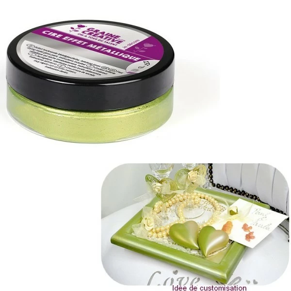 DTM-SOL Kit Moulage Cire Effet Métallique Vert Anis, 62.5gr, Patine Pour Carton, Bois, Argile, Polystyrène 2 DTM-SOL Kit Moulage Cire Effet Métallique Vert Anis, 62.5gr, Patine Pour Carton, Bois, Argile, Polystyrène – Image 2
