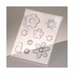 Efco Kit Moulage Moule à Couler Pour Résine, Cire, Savon Ou Pour Bijoux, Boutons, Fleurs, Pendentif (9 Formes)