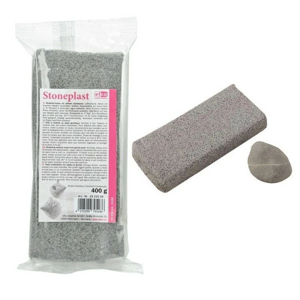 Efco Kit Moulage Pâte à Modeler Aspect Pierre, 400 G, En Véritable Sable De Granit, Autodurcissante 1 Efco Kit Moulage Pâte à Modeler Aspect Pierre, 400 G, En Véritable Sable De Granit, Autodurcissante