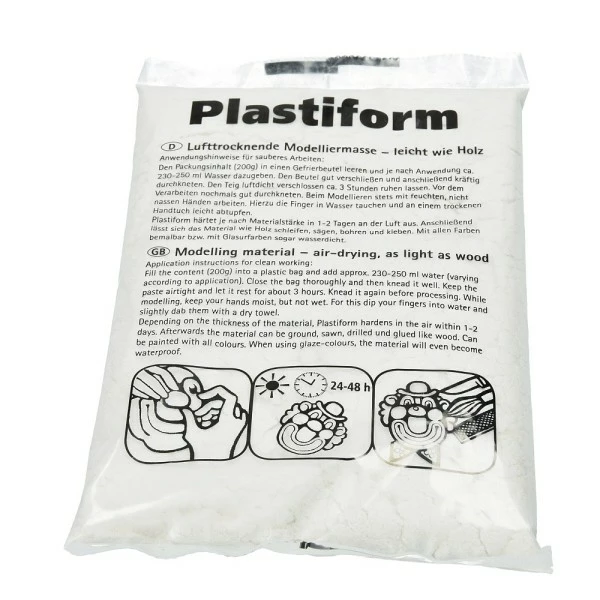 Efco Kit Moulage Pâte à Modeler à Diluer Dans L'eau, équivalent Au Bois, 200 Gr, Plastiform 1 Efco Kit Moulage Pâte à Modeler à Diluer Dans L'eau, équivalent Au Bois, 200 Gr, Plastiform