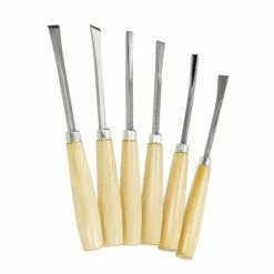 Efco Kit Moulage Outils De Sculpture Pour Pierre Stéatite, Gouges De 16 Cm De Long, Lot De 6