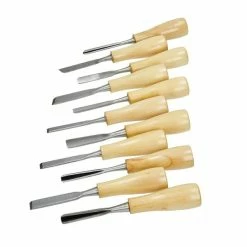 Efco Kit Moulage Outils De Sculpture Pour Pierre Stéatite, Gouges De 14 De Long, Lot De 11