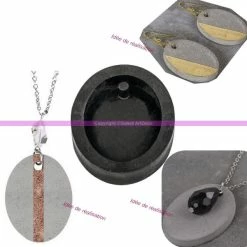 Rayher Kit Moulage Moule à Bijoux Ovale Pour Béton, Pendentif En Caoutchouc Flexible, 3,9 Cm, Remplissage 7 Mm -Boutique Rayher unnamed file 1429