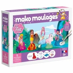 Mako Creations Moulage Enfant Coffret Moulages En Plâtre - Mes Fées - Mako Moulages - 5 Moules
