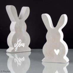 Rayher Moule Déco Pour Béton Créatif Moule Pour Béton Créatif - Lapins - 2 Pcs -Boutique Rayher unnamed file 1497
