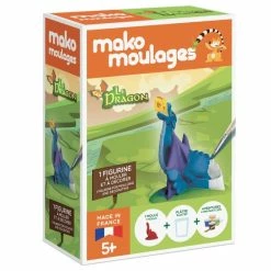 Mako Creations Moulage Enfant Coffret Moulage En Plâtre - Le Dragon - 1 Moule