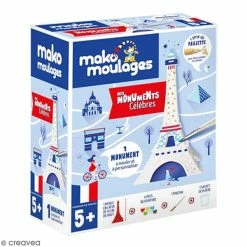 Page de garde 6 Mako Creations Moulage Enfant Coffret Moulage En Plâtre - Ma Tour Eiffel - Mako Moulages - 1 Moule