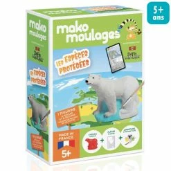 Mako Creations Moulage Enfant Mini Kit Créatif Moulage - Ours Polaire