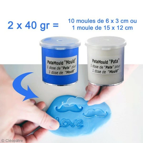 Cléopâtre Kit Moulage Pâte De Moulage Pata'Mould - 80 G 3 Cléopâtre Kit Moulage Pâte De Moulage Pata'Mould - 80 G – Image 3