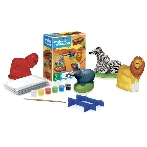 Mako Creations Moulage Enfant Coffret Moulages En Plâtre - Destination Savane - 3 Moules 2 Mako Creations Moulage Enfant Coffret Moulages En Plâtre - Destination Savane - 3 Moules – Image 2