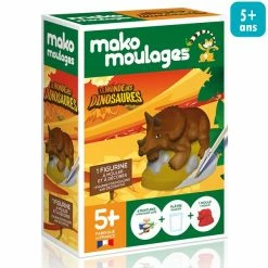 Mako Creations Moulage Enfant Mini Kit Créatif Moulage - Tricératops