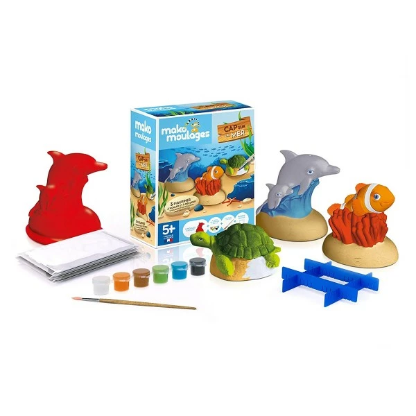 Mako Creations Moulage Enfant Coffret Moulages En Plâtre - Cap Sur La Mer - 3 Moules 2 Mako Creations Moulage Enfant Coffret Moulages En Plâtre - Cap Sur La Mer - 3 Moules – Image 2