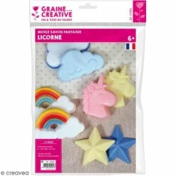 Graine Créative Moule Savon Moule Thermoformé Licorne - 4 Pcs