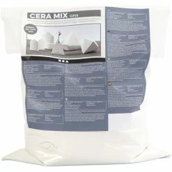 Creativ Company Plâtre De Moulage Poudre De Moulage Cera-Mix Super, 5 Kg, Blanc