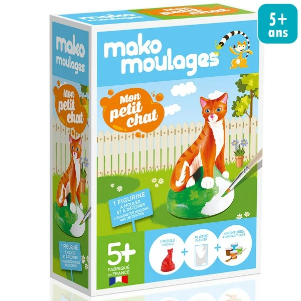 Mako Creations Moulage Enfant Coffret Moulage En Plâtre - Mon Petit Chat - Mako Moulages - 1 Moule 1 Mako Creations Moulage Enfant Coffret Moulage En Plâtre - Mon Petit Chat - Mako Moulages - 1 Moule