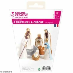 Graine Créative Moule Latex Pour Moulages - Sujets De Crèche - 2,5 à 6,5 Cm - 8 Pcs