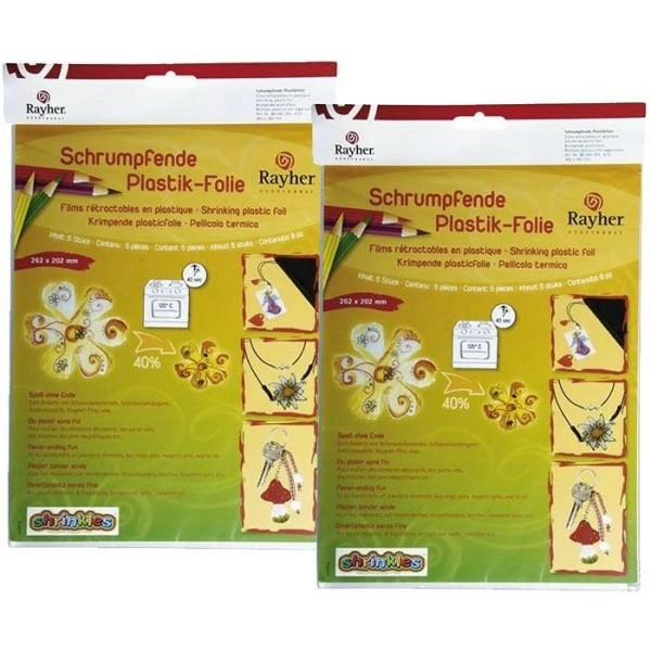 Rayher Kit Moulage Kit De Plastique Fou - 10 Films Rétractables Blancs Et Givrés 1 Rayher Kit Moulage Kit De Plastique Fou - 10 Films Rétractables Blancs Et Givrés
