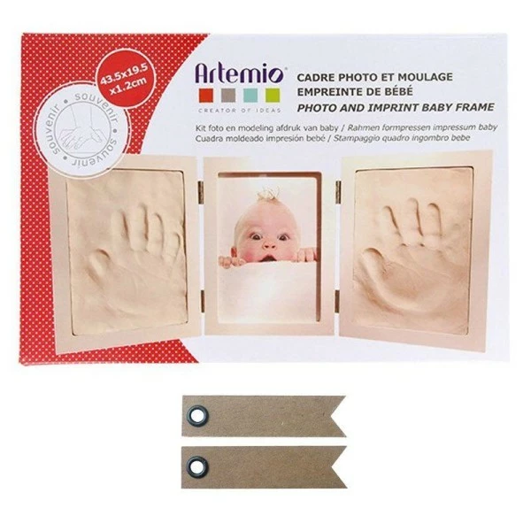 Youdoit Kit Moulage Empreinte De Bébé + 20 étiquettes Kraft Fanion 1 Youdoit Kit Moulage Empreinte De Bébé + 20 étiquettes Kraft Fanion