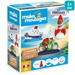 Mako Creations Moulage Enfant Coffret Moulage En Plâtre - Véhicules - 3 Pcs