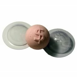 Czech Beads Exclusive 1pc 2 Pièces Dollar 60mm Sphère Ronde Bombée Moule De Fabrication De Bombe De Bain En Plastique, Mou