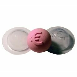 Czech Beads Exclusive 1 Pc 2 Pièces Euro 60mm Sphère Ronde Bombée Moule De Fabrication De Bombe De Bain En Plastique, Moul