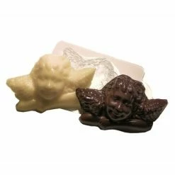 Czech Beads Exclusive 1 Pc Ange Souriant Avec Des Ailes Moule De Fabrication De Savon De Noël En Plastique De Noël, Chocol