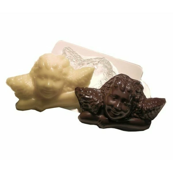 Czech Beads Exclusive 1 Pc Ange Souriant Avec Des Ailes Moule De Fabrication De Savon De Noël En Plastique De Noël, Chocol 1 Czech Beads Exclusive 1 Pc Ange Souriant Avec Des Ailes Moule De Fabrication De Savon De Noël En Plastique De Noël, Chocol