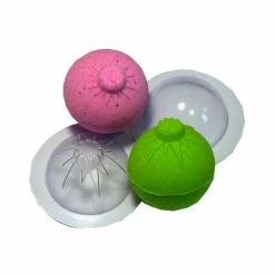 Czech Beads Exclusive 1 Pc 2 Pièces Ornement D'Arbre De Noël 60mm Sphère Ronde Bombée Moule De Fabrication De Bombe De Bai