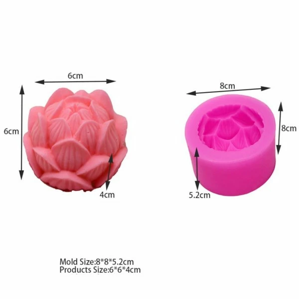 Czech Beads Exclusive 1 Pc Fleur De Lotus 3D Silicone Savon Moule Argile Gypse Moule Uv Résine Cire Bougie Chocolat Gâteau 1 Czech Beads Exclusive 1 Pc Fleur De Lotus 3D Silicone Savon Moule Argile Gypse Moule Uv Résine Cire Bougie Chocolat Gâteau