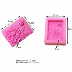 Alternative view of Czech Beads Exclusive 1 Pc Chrysanthème Fleur 3D Silicone Savon Moule Argile Gypse Moule Uv Résine Cire Bougie Chocolat Gâ