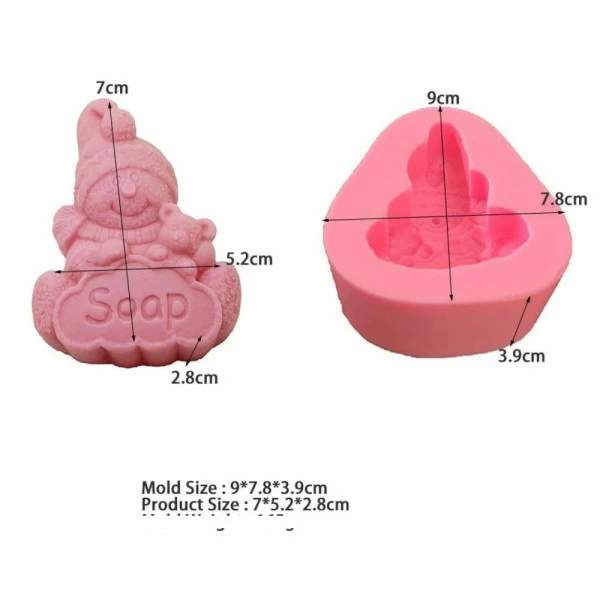 Czech Beads Exclusive 1pc Bonhomme De Neige Savon Noël 3D Silicone Savon Moule Argile Gypse Moule Uv Résine Cire Bougie Ch 1 Czech Beads Exclusive 1pc Bonhomme De Neige Savon Noël 3D Silicone Savon Moule Argile Gypse Moule Uv Résine Cire Bougie Ch