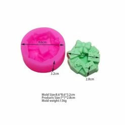 Czech Beads Exclusive 1 Pc Cadeau Couronne De Noël 3D Silicone Savon Moule Argile Gypse Moule, Uv Résine Cire Bougie Choco