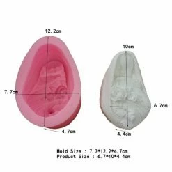 Alternative view of Czech Beads Exclusive 1pc Dormir Bébé 3D Silicone Savon Moule Argile Gypse Moule Uv Résine Cire Bougie Chocolat Gâteau Fon