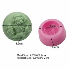 Czech Beads Exclusive 1pc Bonhomme De Neige Famille Noël 3D Silicone Savon Moule Argile Gypse Moule Uv Résine Cire Bougie