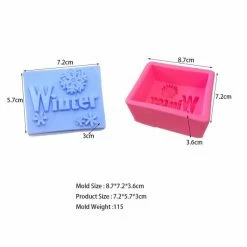 Czech Beads Exclusive 1 Pc Hiver Noël 3d Silicone Noël Savon Moule Argile Gypse Moule Uv Résine Cire Bougie Chocolat Gâtea