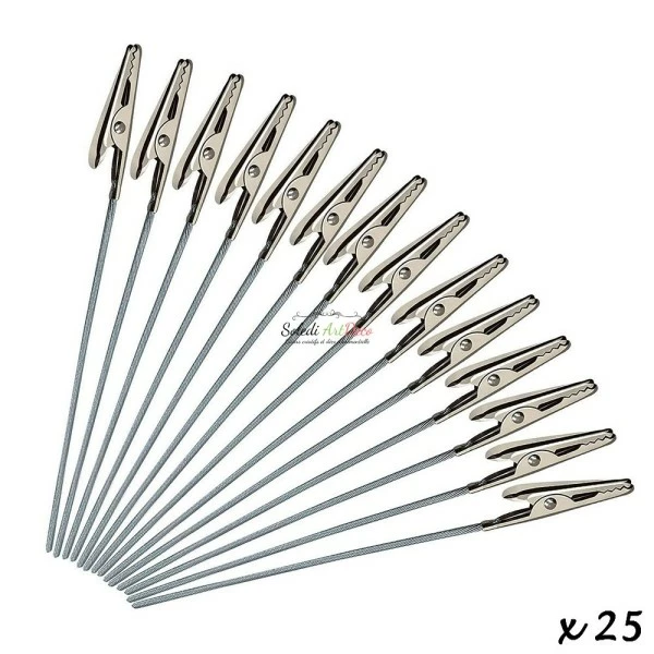 Lealoo® Kit Moulage Lot De 25 Pinces Crocodiles, Avec Tige En Acier Inoxydable, Longueur Totale 8,5 Cm 2 Lealoo® Kit Moulage Lot De 25 Pinces Crocodiles, Avec Tige En Acier Inoxydable, Longueur Totale 8,5 Cm – Image 2