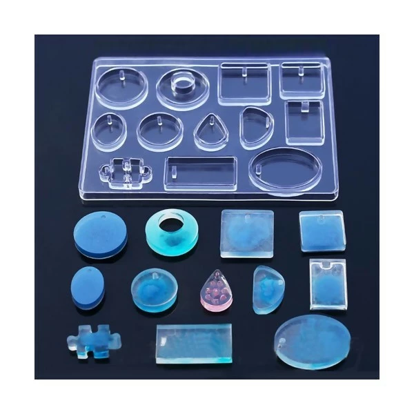 Perlesmania S110108033 PAX 1 Grand Moule En SILICONE 12 Formes Géométrique 1 Perlesmania S110108033 PAX 1 Grand Moule En SILICONE 12 Formes Géométrique