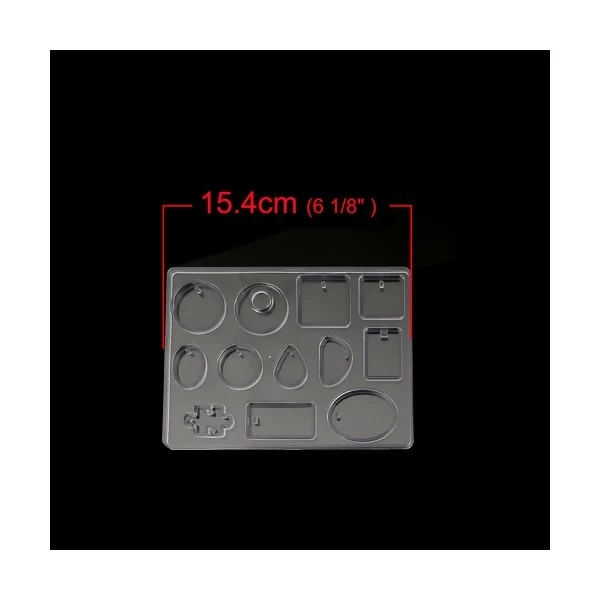 Perlesmania S110108033 PAX 1 Grand Moule En SILICONE 12 Formes Géométrique 2 Perlesmania S110108033 PAX 1 Grand Moule En SILICONE 12 Formes Géométrique – Image 2
