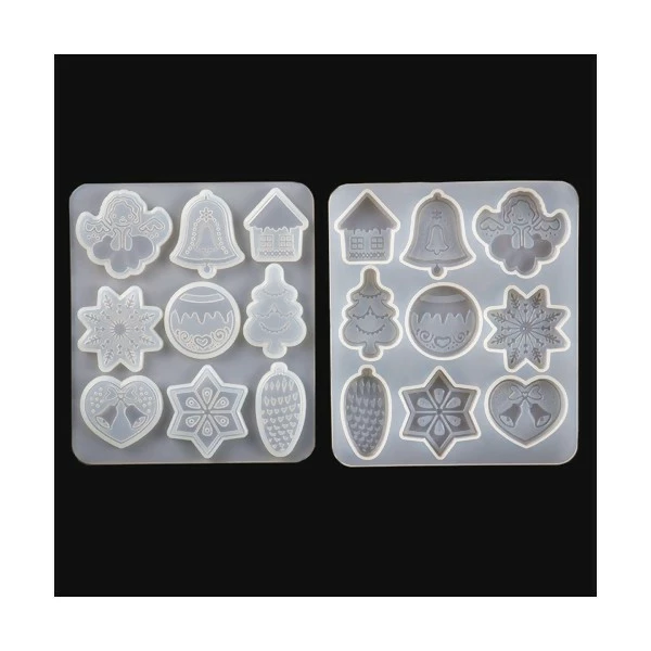 Perlesmania S11655791 PAX 1 Moule En Silicone Noel 13 Par 12 Cm Pour Creation Fimo Cernit Resine 1 Perlesmania S11655791 PAX 1 Moule En Silicone Noel 13 Par 12 Cm Pour Creation Fimo Cernit Resine