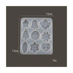 Alternative view of Perlesmania S11655791 PAX 1 Moule En Silicone Noel 13 Par 12 Cm Pour Creation Fimo Cernit Resine