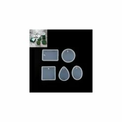 Alternative view of Perlesmania PS110117920 PAX 1 Set De 5 Moules En Silicone Pour Creation Fimo Cernit Et Inclusion Resine