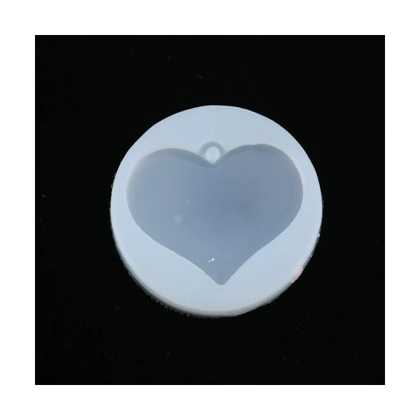 Perlesmania PS110116797 PAX 1 Moule En Silicone Pendentif Coeur 5 Cm Pour Creation Fimo Cernit Resine 1 Perlesmania PS110116797 PAX 1 Moule En Silicone Pendentif Coeur 5 Cm Pour Creation Fimo Cernit Resine