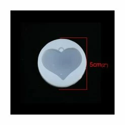Alternative view of Perlesmania PS110116797 PAX 1 Moule En Silicone Pendentif Coeur 5 Cm Pour Creation Fimo Cernit Resine