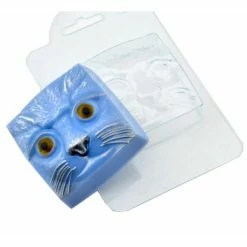 Czech Beads Exclusive Savon En Plastique De Tête De Chat 1pc, Chocolat, Gypse, Moule De Moule De Fabrication De Bougies