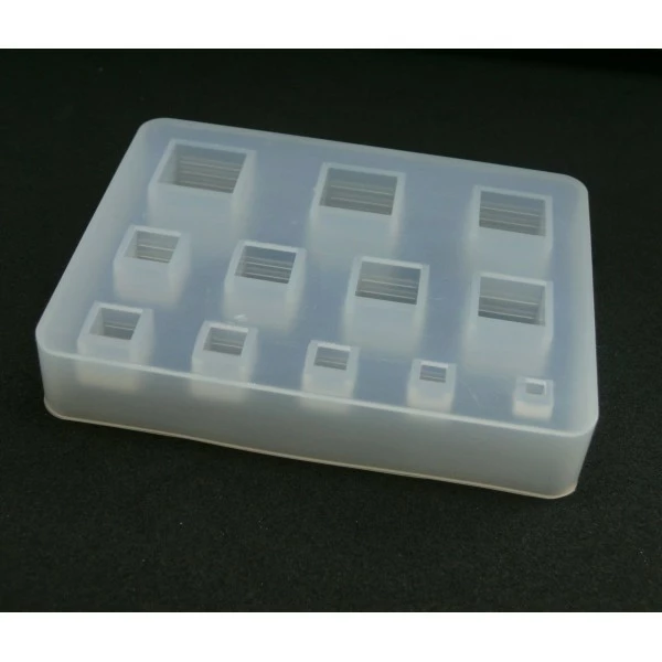 Perlesmania H3305B PAX 1 Moule En Silicone Cabochons CUBE Pour Creation Fimo Cernit Resine 1 Perlesmania H3305B PAX 1 Moule En Silicone Cabochons CUBE Pour Creation Fimo Cernit Resine