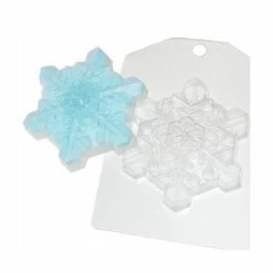 Czech Beads Exclusive Moule 1pc Cristal Flocon De Neige De Noël De Noël Ornement En Plastique De Savon La Fabrication Du Chocola