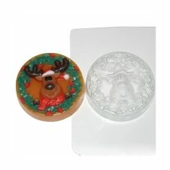 Czech Beads Exclusive Moule 1pc De Noël Cerfs De Noël De Noël De Noël Ornement En Plastique De Savon La Fabrication Du Chocolat