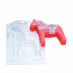 Czech Beads Exclusive Moule 1pc De Style Suédois Cheval Animal De Noël De Noël Ornement En Plastique De Savon La Fabrication Du