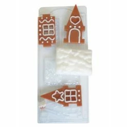 Alternative view of Czech Beads Exclusive Moule 1pc Pain D'épice Candy Cookie Maison De Noël De Noël Ornement En Plastique De Savon La Fabrication D