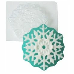 Czech Beads Exclusive Moule 1pc De Noël De Flocon De Neige De Noël De Noël De Noël Ornement En Plastique De Savon La Fabrication